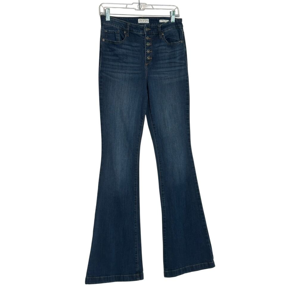 Sofia Melissa Flare Buttoned Jeans Size 8 - image 7